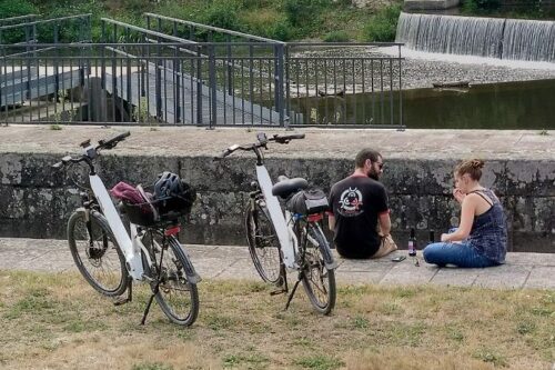 couple à vélo